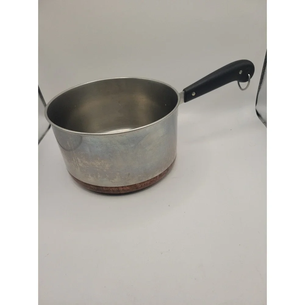 Vintage Pre-1968‎ Revere Ware 3 Qt Saucepan Pot Copper Bottom Patent 2363973 USA